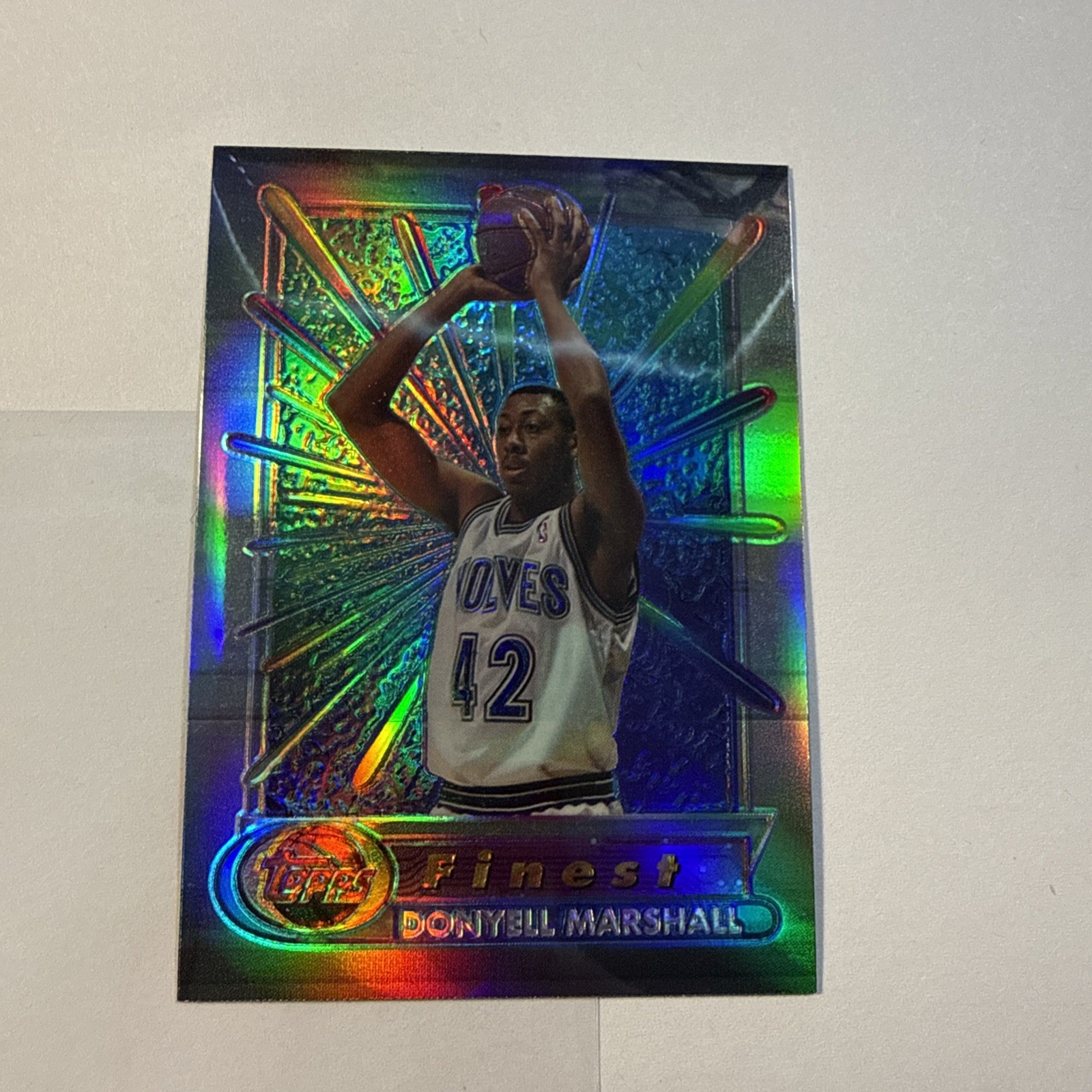 1994/95 Topps Finest Donyell Marshall #313 Refractor Rookie RC Basketball