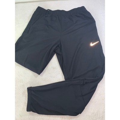 Nike Essential Woven Running Pants Mens Medium Black Dri-FIT Joggers DD5003-010