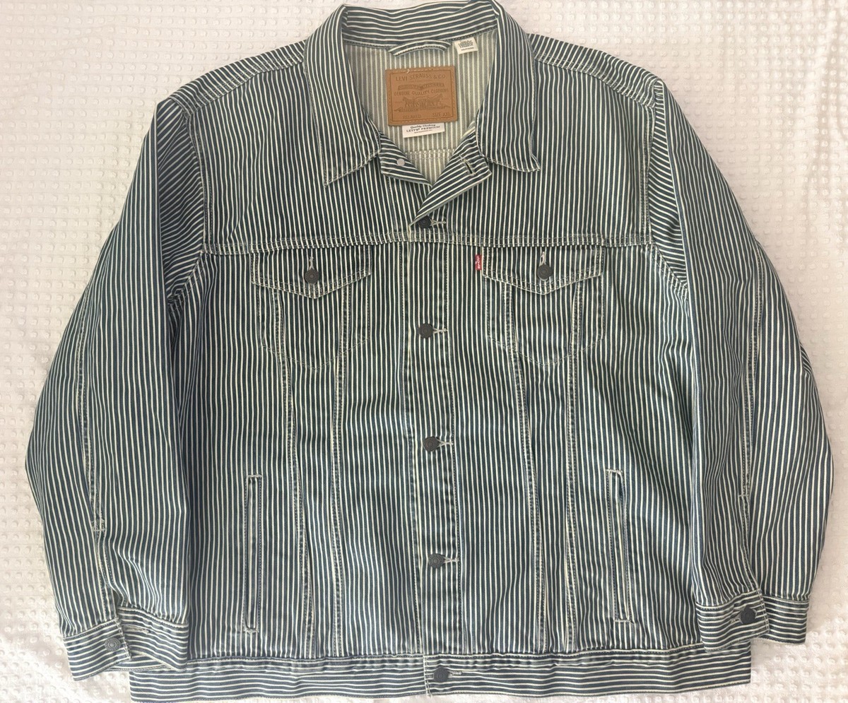 Levi’s x NIGO 557XX trucker Jacket 42 Levi's x Nigo 557XX Hickory Stripe Trucker Jean Jacket XXL 2023 | eBay