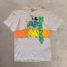 Camicia vintage Topolino surf surf taglia media anni 80 90 stampa puff Disney