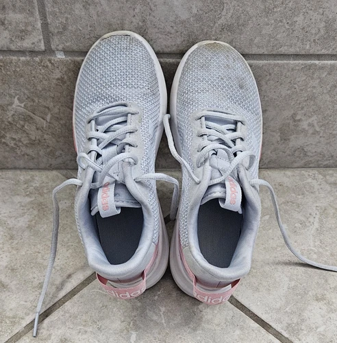 Scarpe da tennis Adidas da bambina grigie con rosa sneakers taglia 2 5