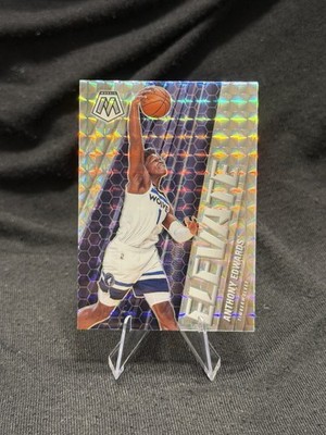 2020-21 Panini Mosaic - Elevate Anthony Edwards #12 Mosaic Prizm Silver (RC)