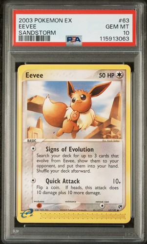 Eevee graded PSA 10 for sale on eBay