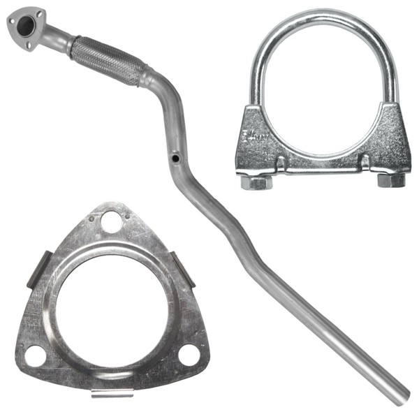 Kollektorrohr Hosenrohr Rohrvorne Flexrohr FüR Opel Astra G II 2 1.6-image