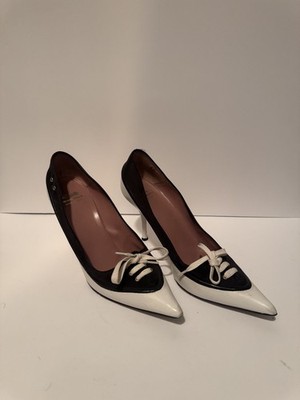 Vintage Moschino Cheap and Chic Shoe Lace-Up Pump Heels Y2K 36