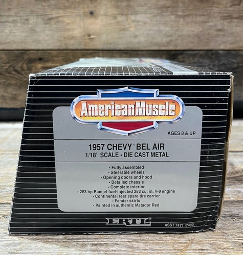 ERTL, American Muscle, 1957 Chevy Bel Air, 1:18 Scale, Diecast, In Box - Picture 10 of 10