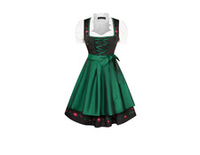 Scarlet Darkness Women's Oktoberfest Bavarian Dirndl Dress Green Black (Small)