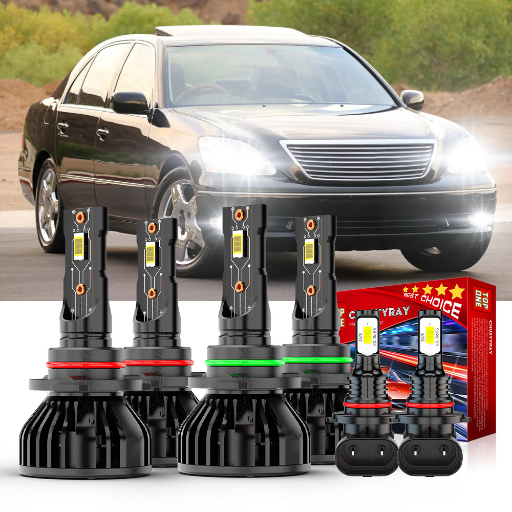 For Lexus LS430 2001 2002 2003 2004-2006 LED Headlight High+Low+