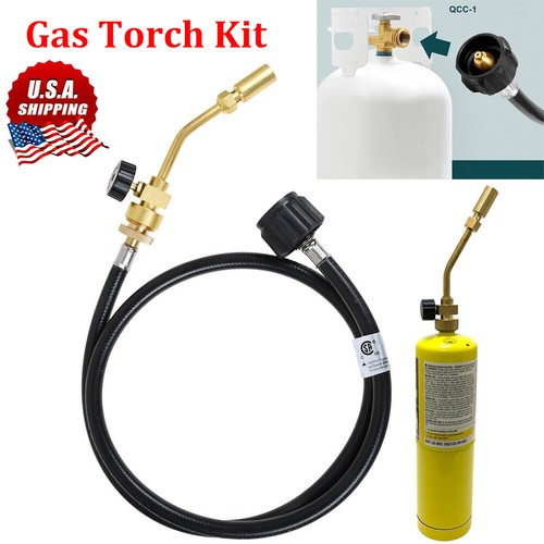 Pencil Flame Mapp Gas Propane Gas Torch Hose Kit for Brazing Soldering