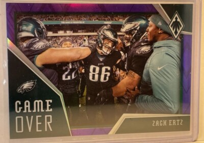 /149 Zach Ertz Panini 2020/2021 Phoenix Game Over Purple Eagles NFL 20-21