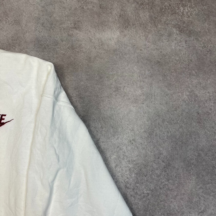 Nike Sweatshirt Mens Y2K Footlocker Club Logo Sportswear Jumper, White, Large image 2