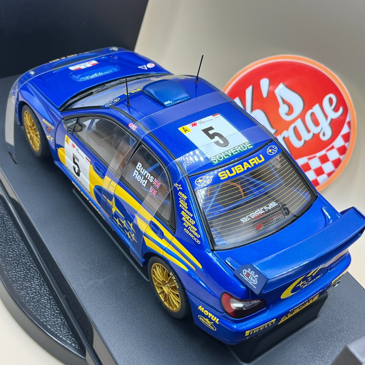 AUTOart 1/18 Subaru Impreza WRC 2001 Rally Portugal #5 Burns Reid