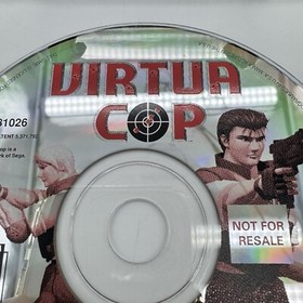 Virtua Cop Sega Saturn 1996 Game Disc Sleeve Not For Resale TESTED NFR Shooter