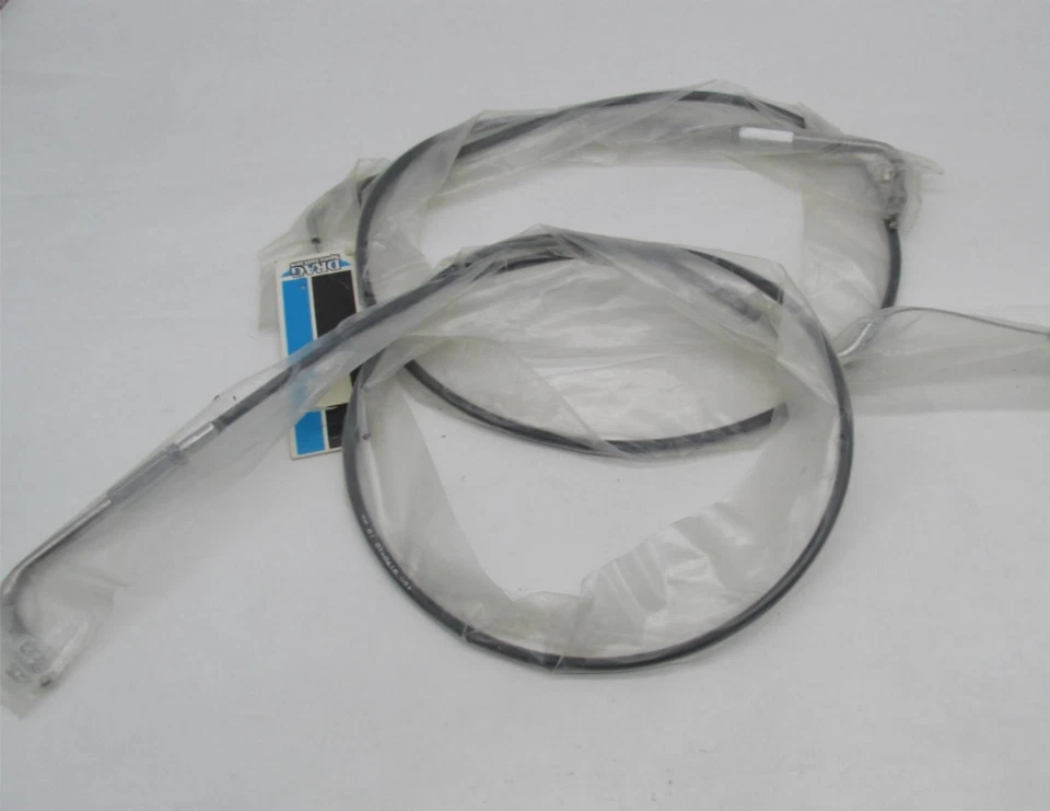 Pair of Drag Specialties Harley NOS Throttle & Idle Cables DS223237 DS223233 - Image 4 of 4