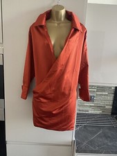 Stunning Plugging Necklace Silk BOOHOO Mini Party dress size 10