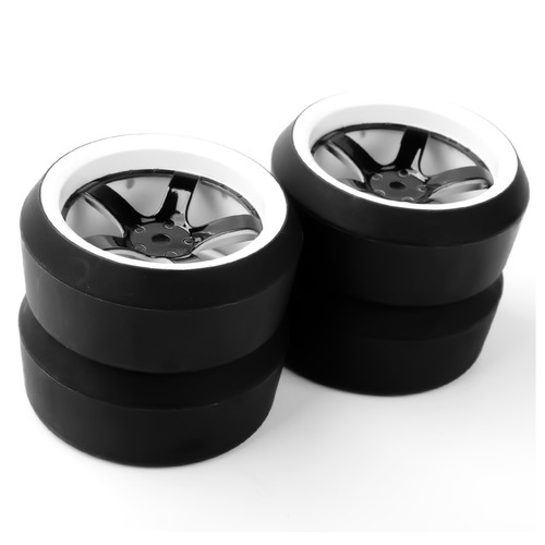 4X For HSP HPI RC 1:10 On-Road Racing Car D5NWK 5 degree Drift Tire&Wheel Rims - Picture 4 of 5