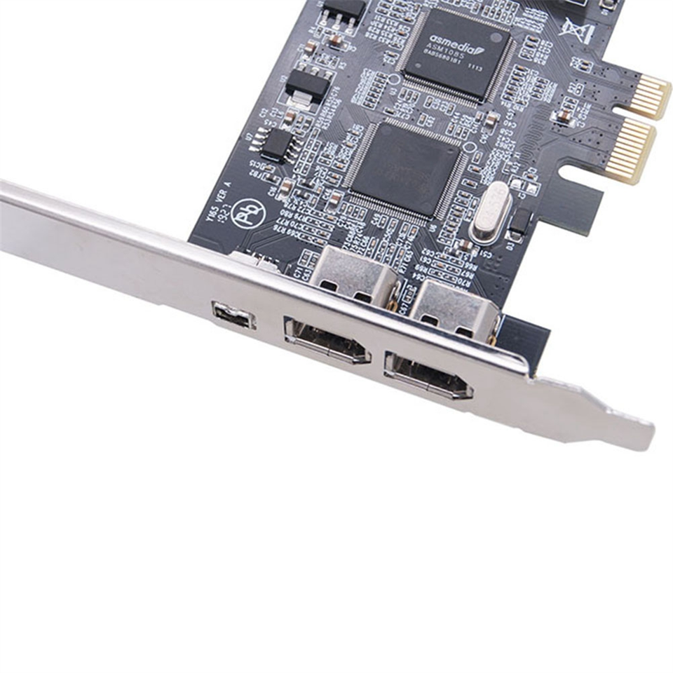 PCIE 1X IEEE 1394A 4 Port(3+1) Firewire Card Adapter 1394 a PCIe with