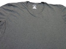 Polo Ralph Lauren Short Sleeve V-Neck T-Shirt - Charcoal Gray - Size XL FLAWS