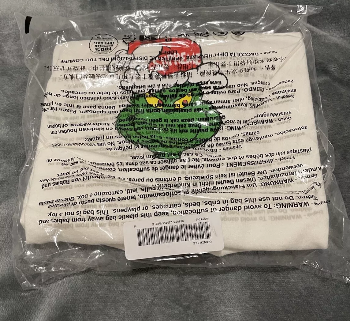 T shirt Supreme Grinch   Blanc   Taille Medium   Neuf