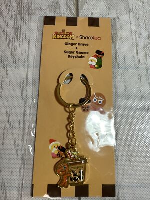 Cookie Run Kingdom x ShareTea Gingerbrave + Sugar Gnome Keychain