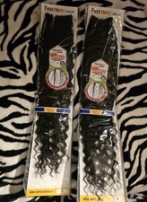 2 Packs BOHO HIPPIE BRAID 22" - FREETRESS SYNTHETIC CROCHET BRAIDING HAIR Black