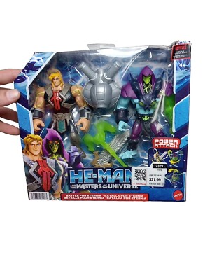 He-Man Masters Of The Universe Animated Battle For Eternia Mattel 2 Pack Figures