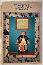 Konfetti's I LOVE DOLLS TOO 18” Rag Doll Sewing Pattern