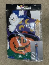 Vintage 5 Foot Halloween Windsock 1999 Pumpkin NEW IN SEALED PACKAGE