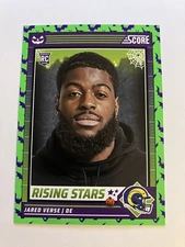 Jared Verse 2024 Score Halloween Green Bats Rising Stars #23 LA Rams RC