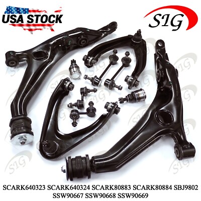 10PC Front Suspension Control Arm Sway Bar Link Kit for 1997 - 2001 Honda CR-V