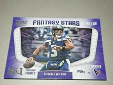 RUSSELL WILSON 2018 SCORE-FANTASY STARS PURPLE INSERT 🏈 FOOTBALL CARD SEAHAWKS 