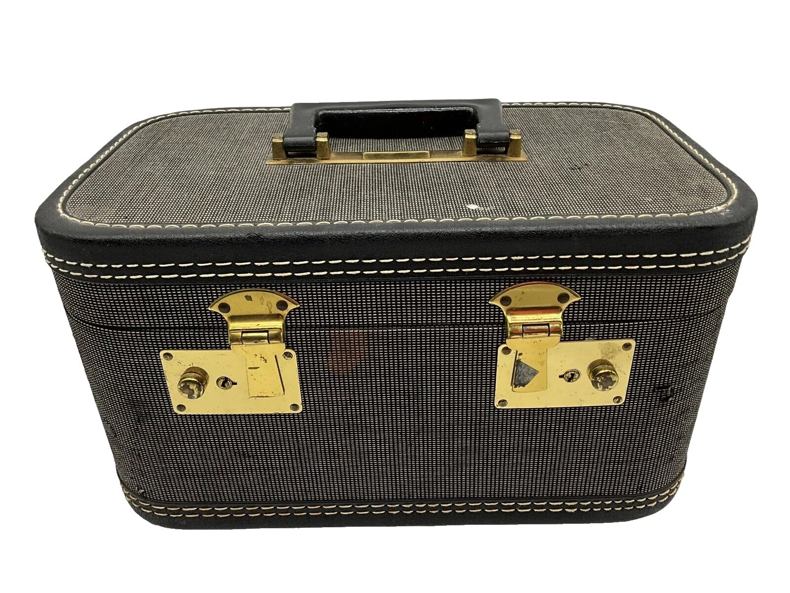 Los casos de vanidad Vintage Tweed Accesorios de Viaje