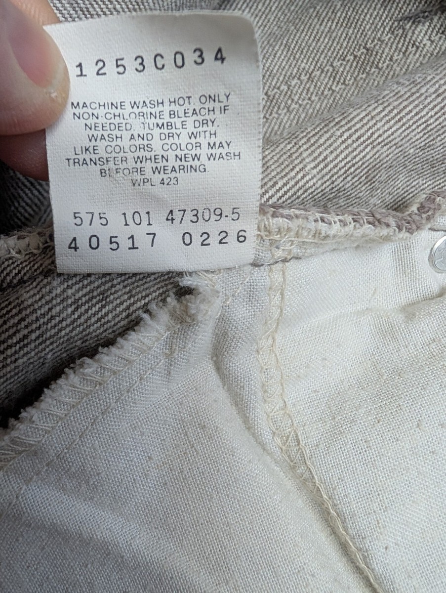 VINTAGE Levi's 517 Jeans Mens 40x32 Orange Tab Bootcut WPL 423 USA