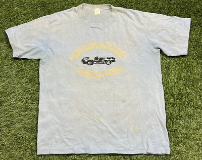 #ad Vintage 1980#x27;s Evergreen Speedway T Shirt Men#x27;s XL USA Single Stitched $22.94