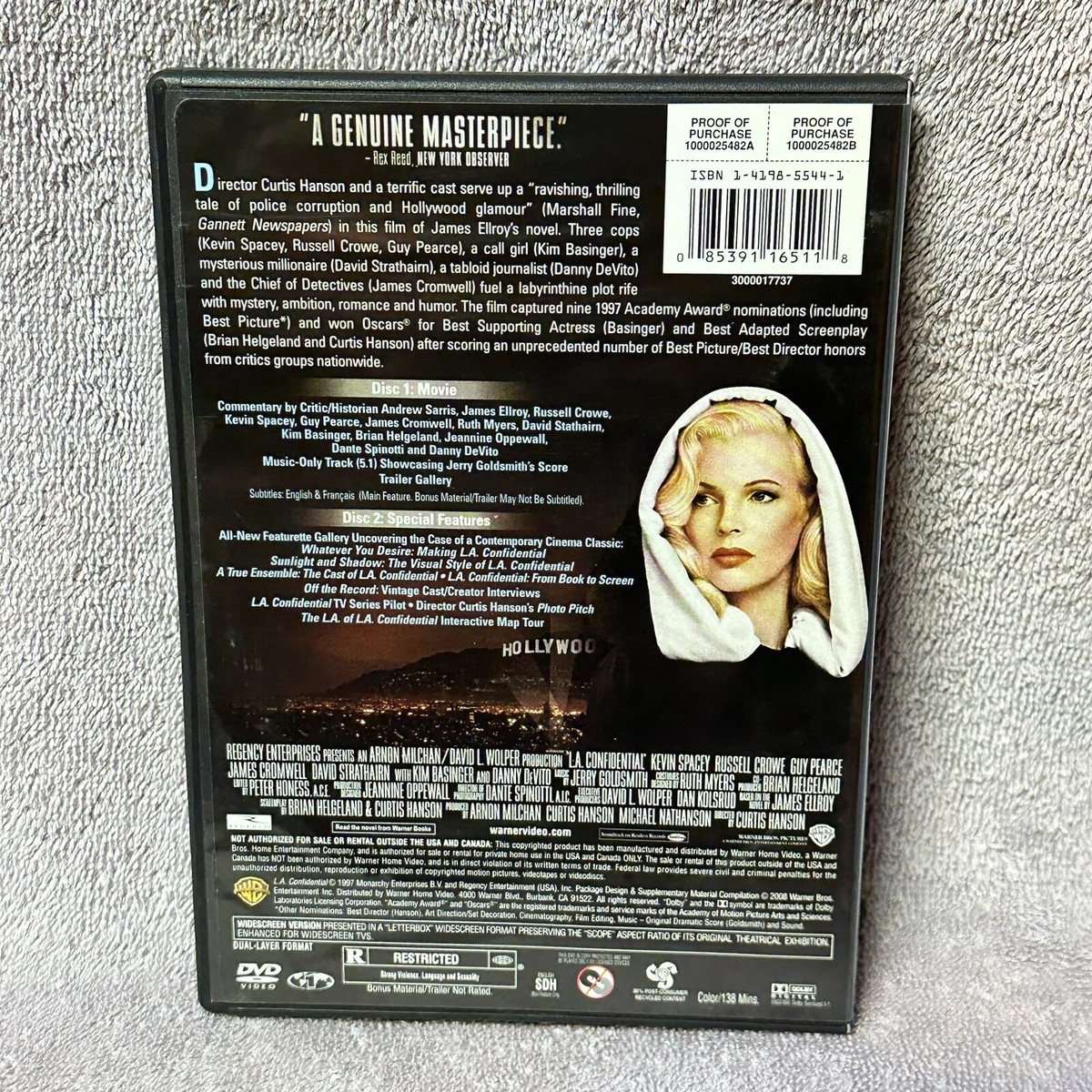 L.A. Confidential (2-DVD, 2008, Special Edition) Kevin Spacey, Russell Crowe 85391165118 | eBay L.A. Confidential (2-DVD, 2008, Special Edition) Kevin Spacey, Russell Crowe 85391165118 | eBay