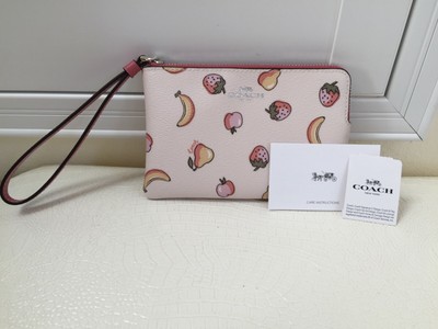 coach fruit wristlet
