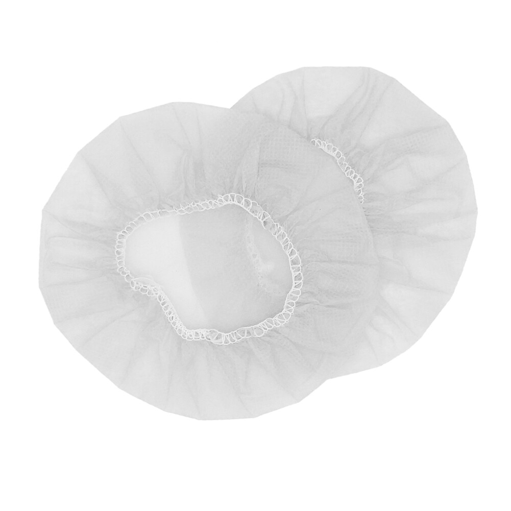 100pcs Disposable Headphone Covers NonWoven Headset Stretch Caps