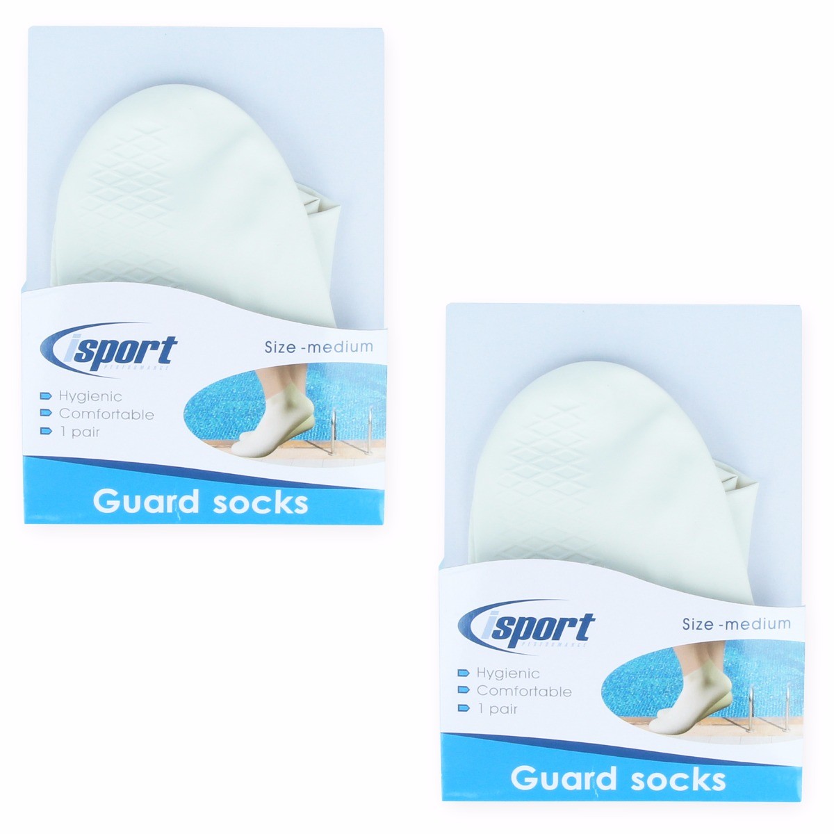 2x PAIRS MEDIUM LATEX SOCKS Waterproof Pool Verruca Wart Infection