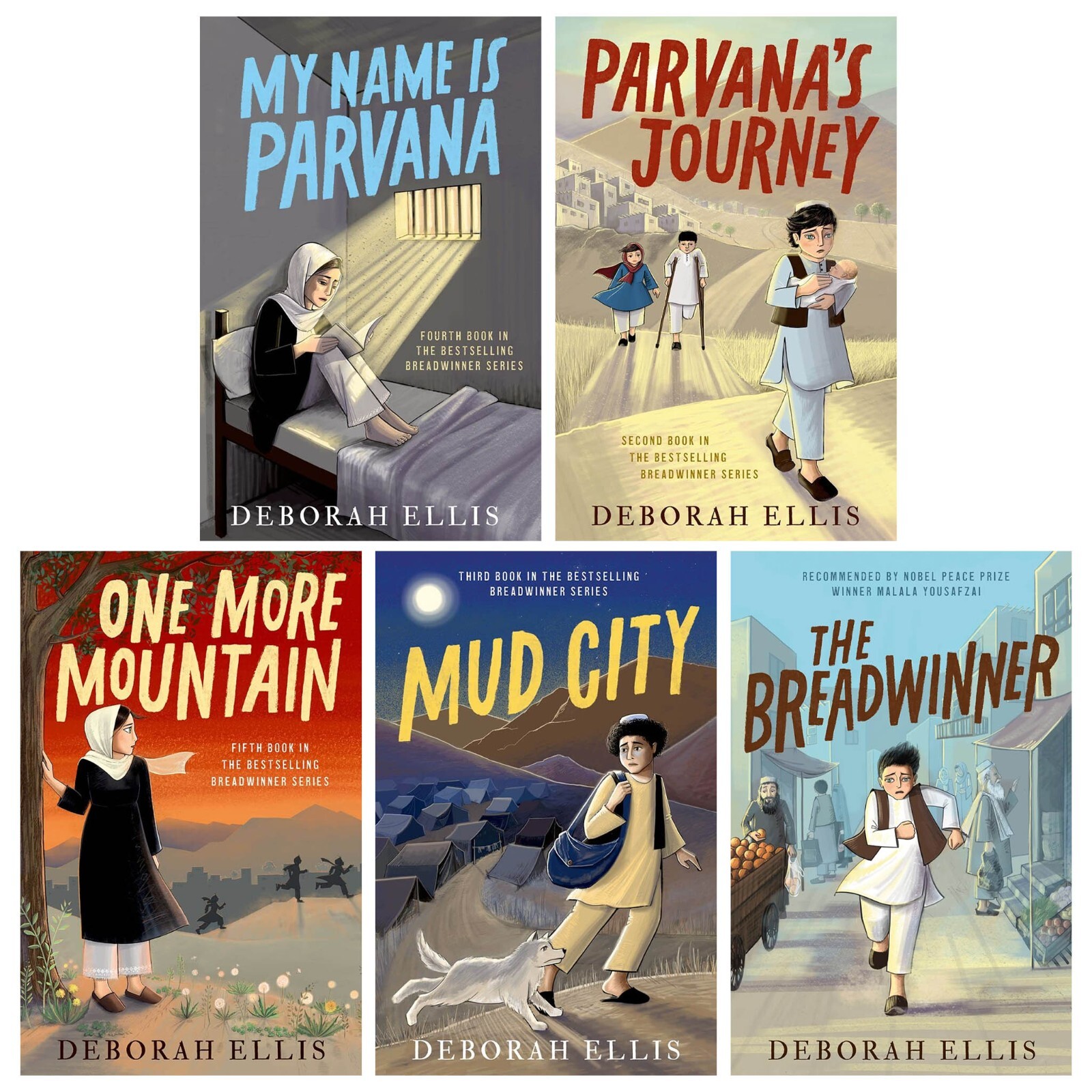 Breadwinner Series By Deborah Ellis 5 Books Collection Box Set - Ages 11+ - PB