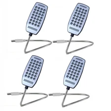 2/4xFlexible 28LED USB Light Lamp For Laptop PC Computer Notebook Reading Light