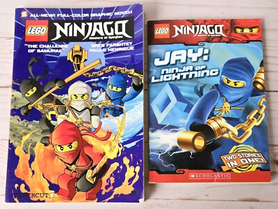 Lego Ninjago Paperback Books Jay Ninja Of Lightning Challenge Of Samuka 