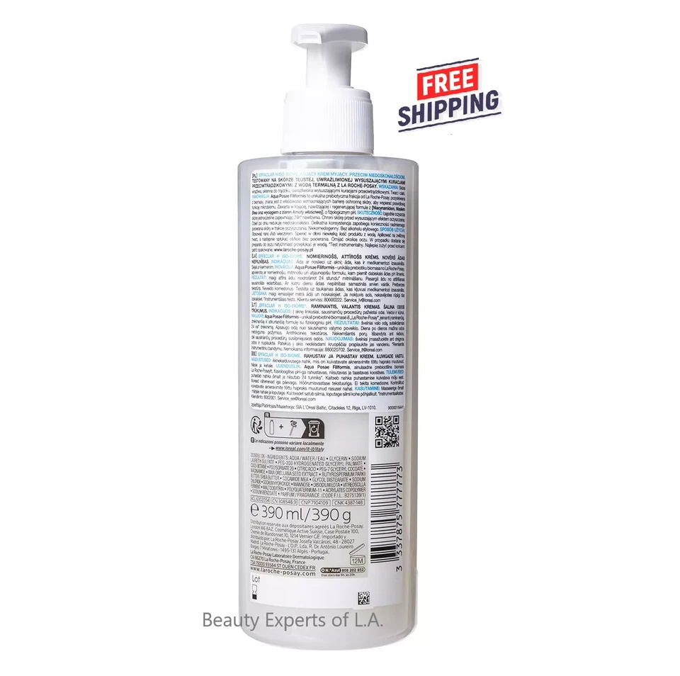 Creme de Limpeza Iso-Biome La Roche Posay Effaclar H 390ml Expira em 07/2027 - Imagem 3 de 4