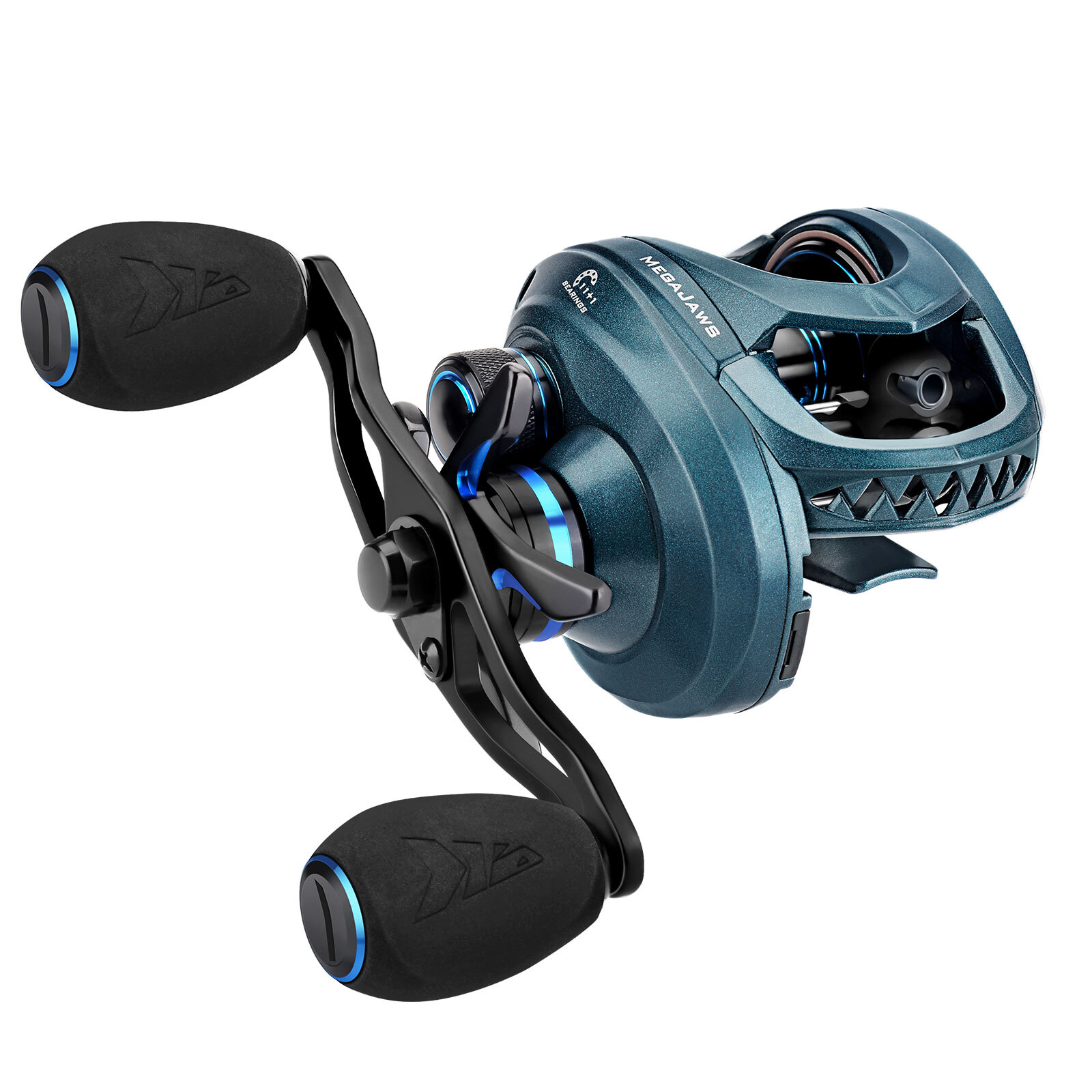 KastKing MegaJaws 6.5:1 Baitcasting Fishing Reel 17.6 lbs Max Drag-Right Handed