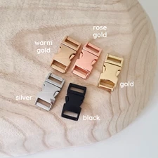 15mm 20mm 25mm Side Release Dog Collar Buckle Clip - Dog Collar Hardware