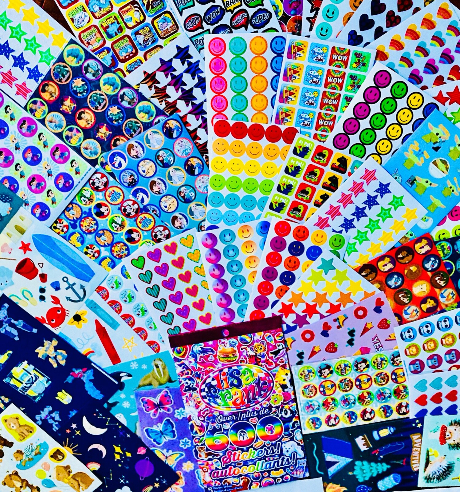 Vibrant 979+ Scrapbooking Sticker Bundle With Fun Themes Variety  