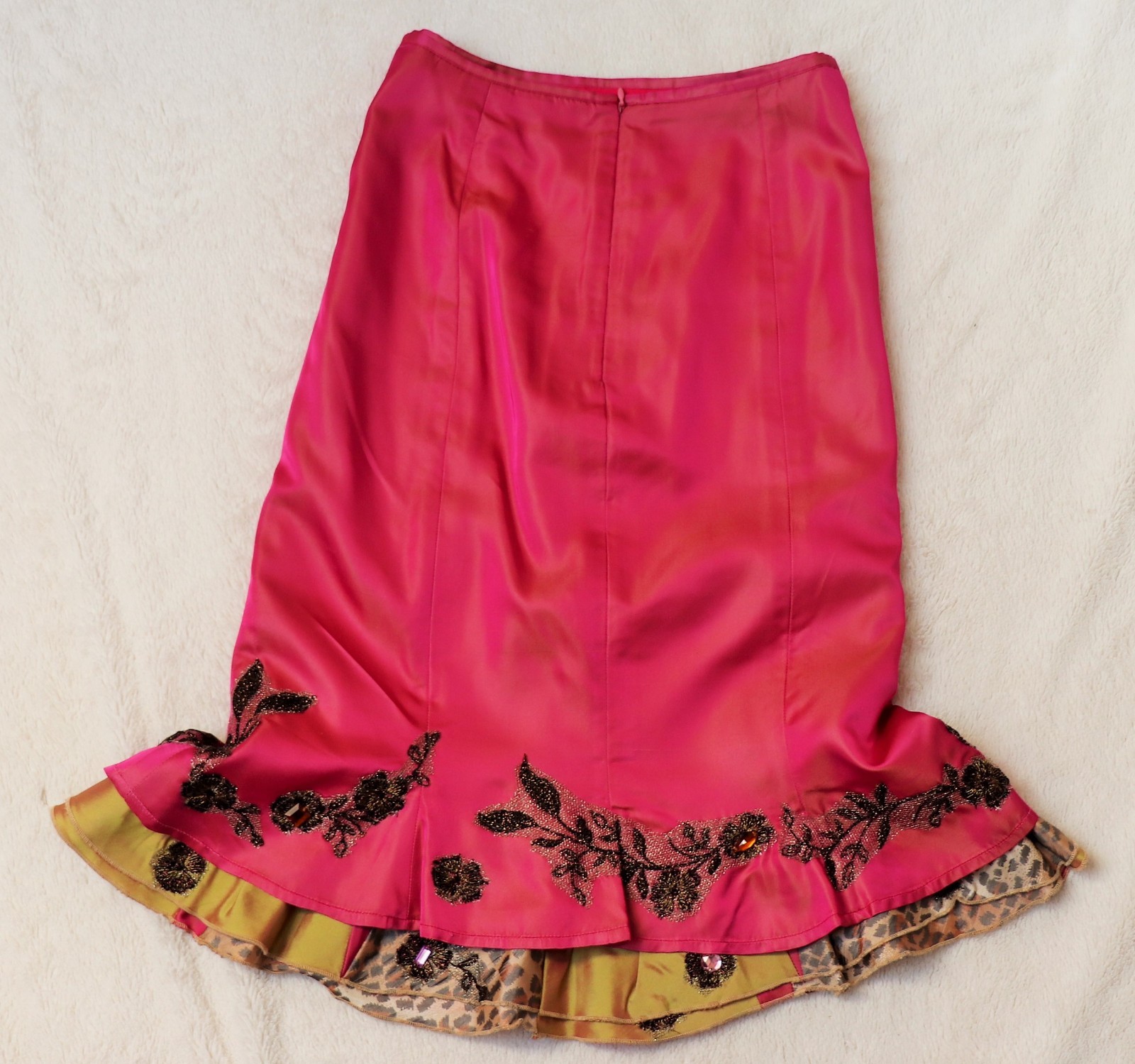 ORIGINALE rosa ella Singh penna Satin Satin Satin Rock Fiori Gordet volant rosa S 36 38 e9b23e ORIGINALE rosa ella Singh penna Satin Satin Satin Rock Fiori Gordet volant rosa S 36 38 e9b23e
