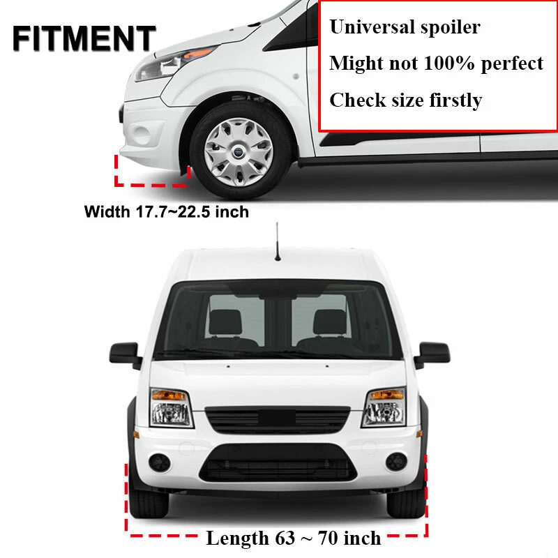 Fit For Saab 9-2X 2004-2006 Front Bumper Lip Spoiler Splitter Universal 3PCS Foto 2 de 4