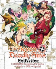 The Seven Deadly Sins Complete TV Series Season 1-5  2Movie 2OVA SP Anime DVD