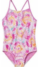 NWT Speedo 1-Piece Kids Youth Girls UPF50 Racerback Sports Swimsuit