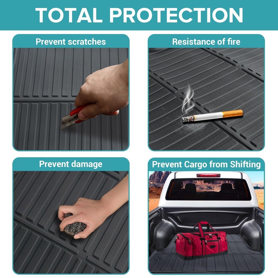 Truck Bed Mat Compatible for 20232024 Chevy Colorado/GMC Canyon Crew